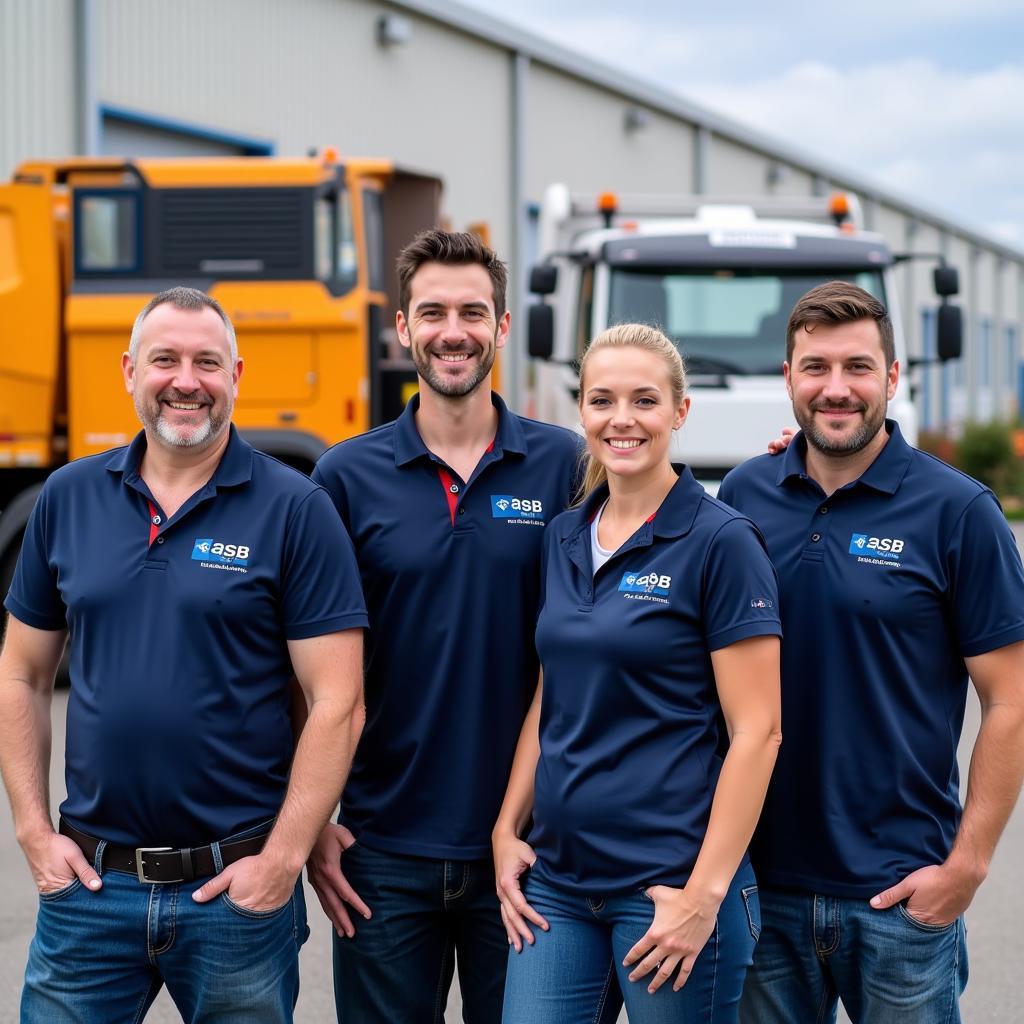 Das Team von ASB Transport Leverkusen