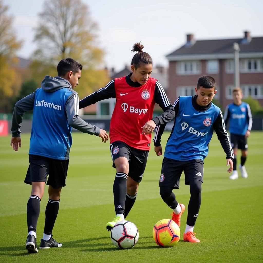 ASC Leverkusen Jugendspieler Training