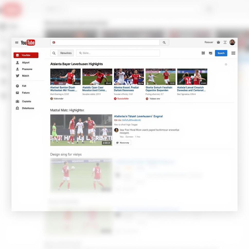 Highlights von Atalanta Bayer Leverkusen auf YouTube