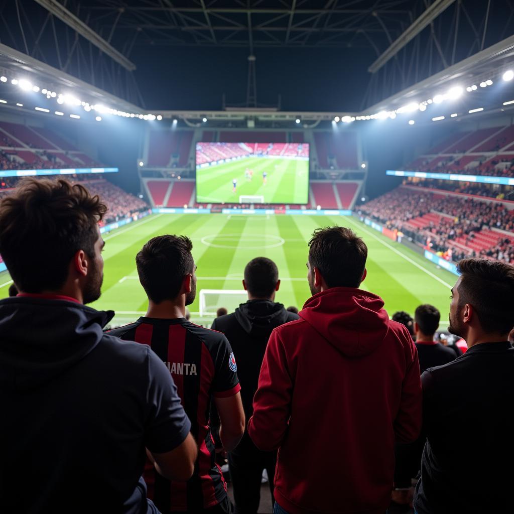 Atalanta Leverkusen TV Übertragung im Stadion