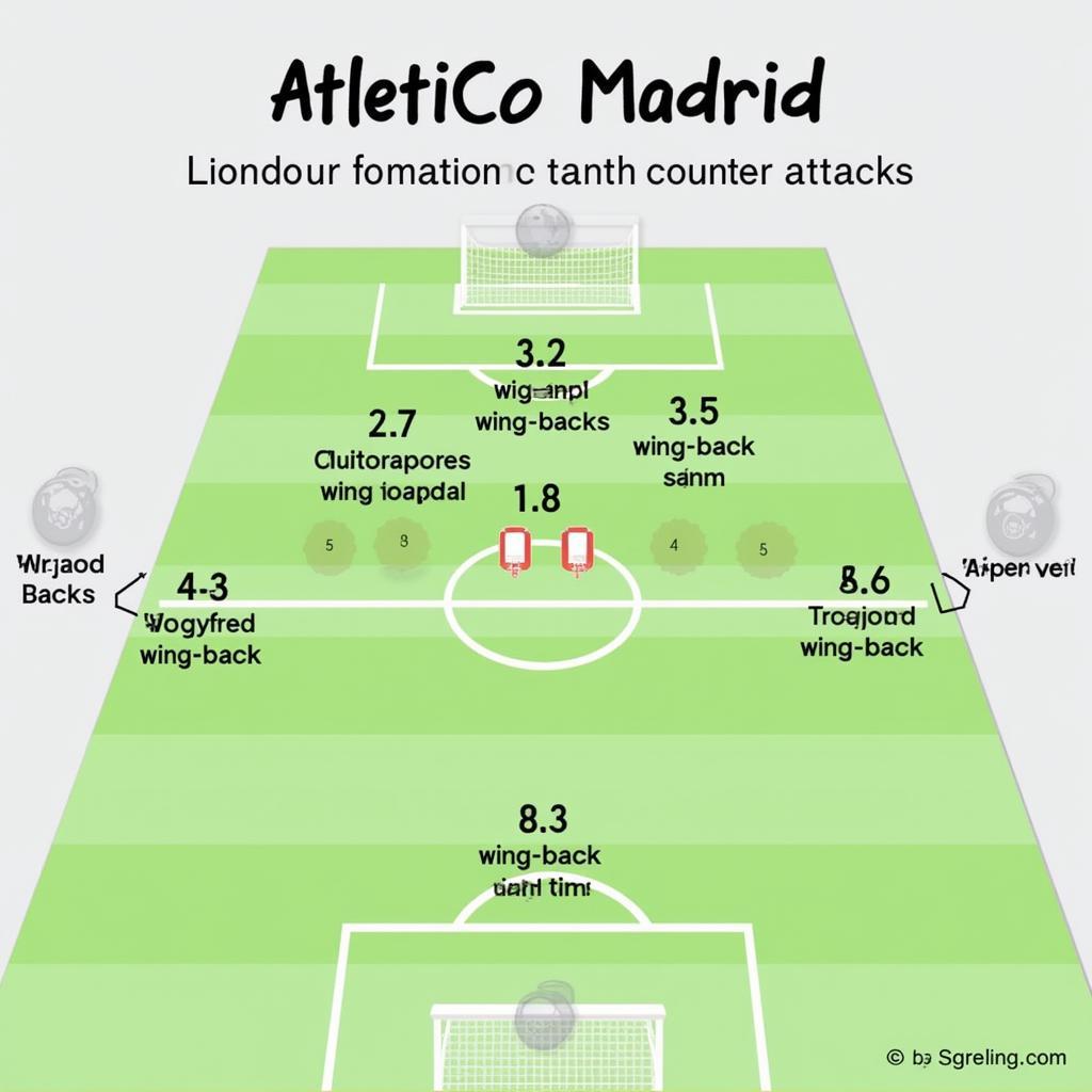 Atletico Madrid in 5-3-2 Formation