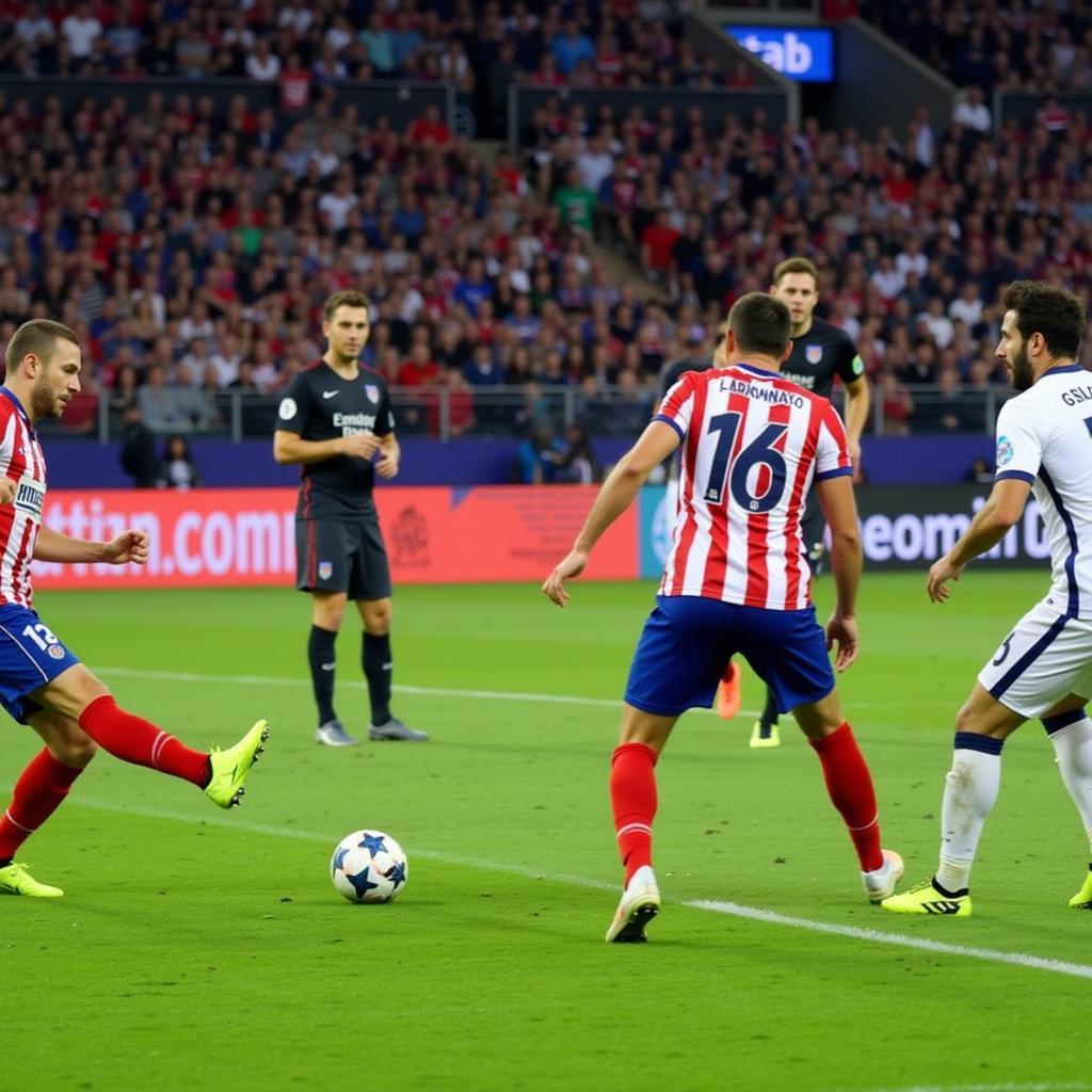 Hinspiel Atletico Madrid gegen Bayer Leverkusen 2015