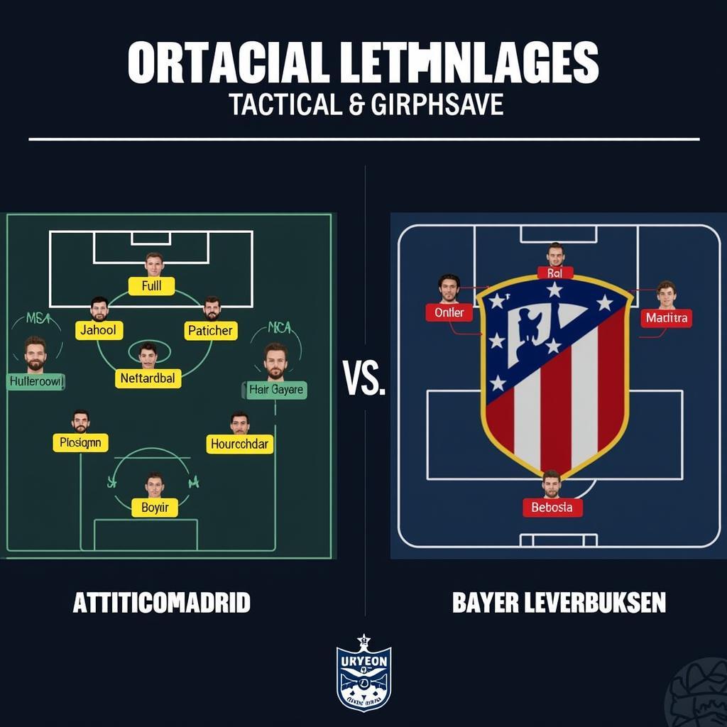 Taktischer Vergleich zwischen Atletico Madrid und Bayer Leverkusen