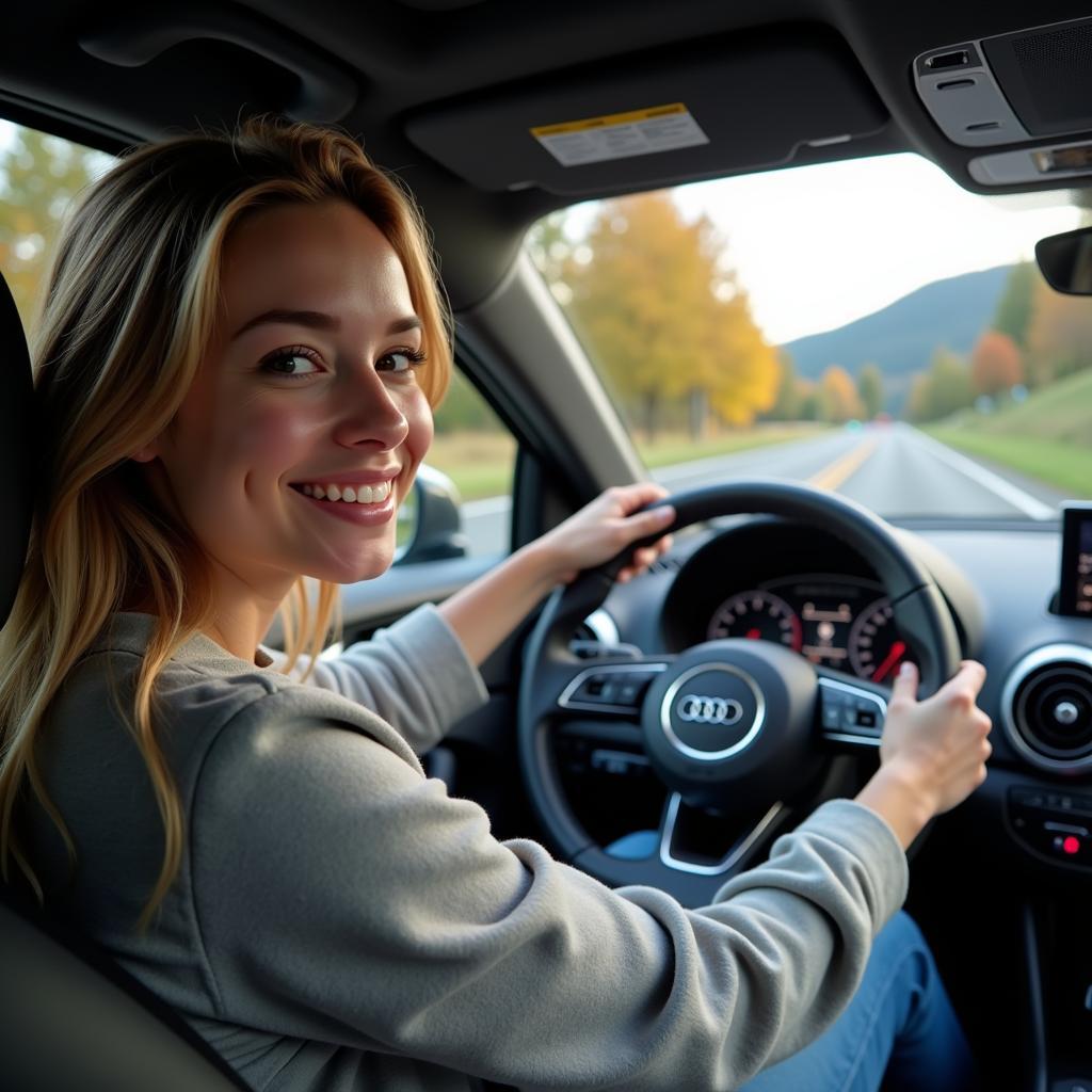 Probefahrt mit dem Audi A1 in Leverkusen