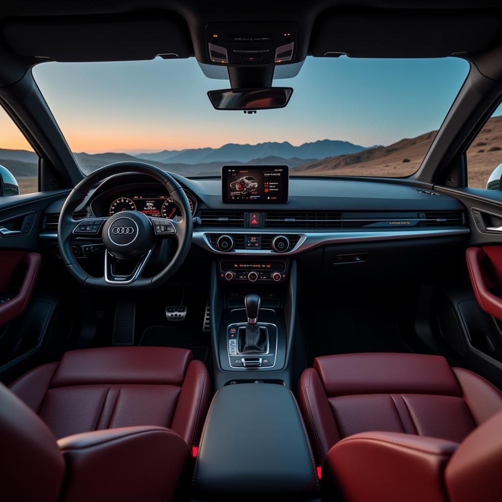 Modernes Interieur des Audi Q2