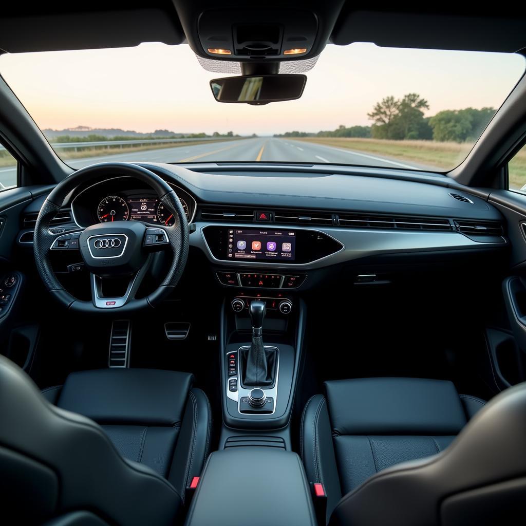 Modernes Interieur des Audi Q2.