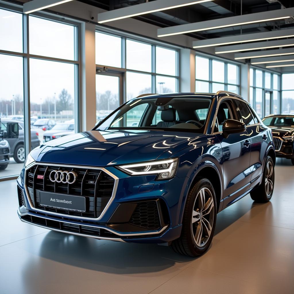 Der neue Audi Q3 im Showroom des Audi Centers Leverkusen