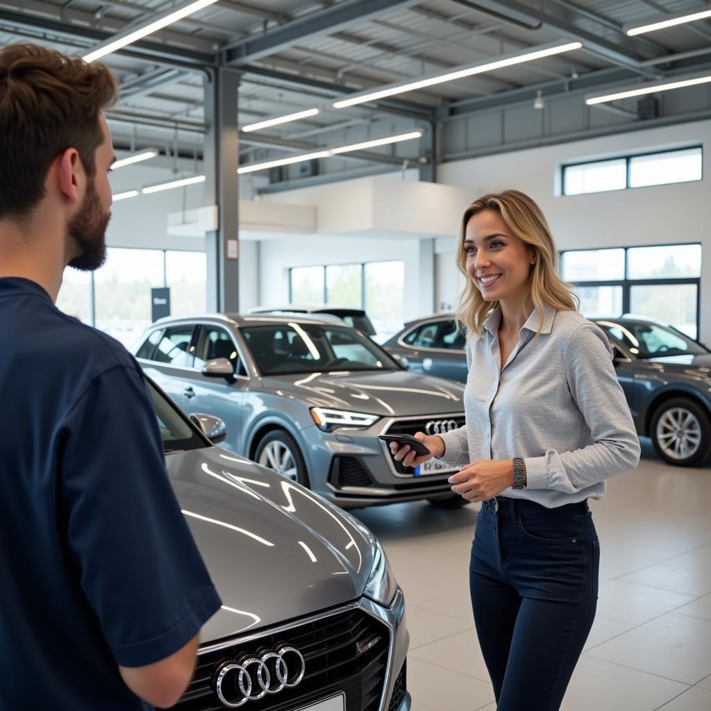 Kundenberatung im Audi Zentrum Leverkusen