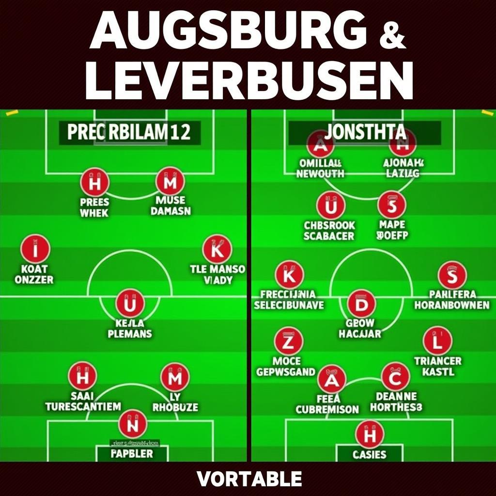 Voraussichtliche Aufstellungen Augsburg Leverkusen