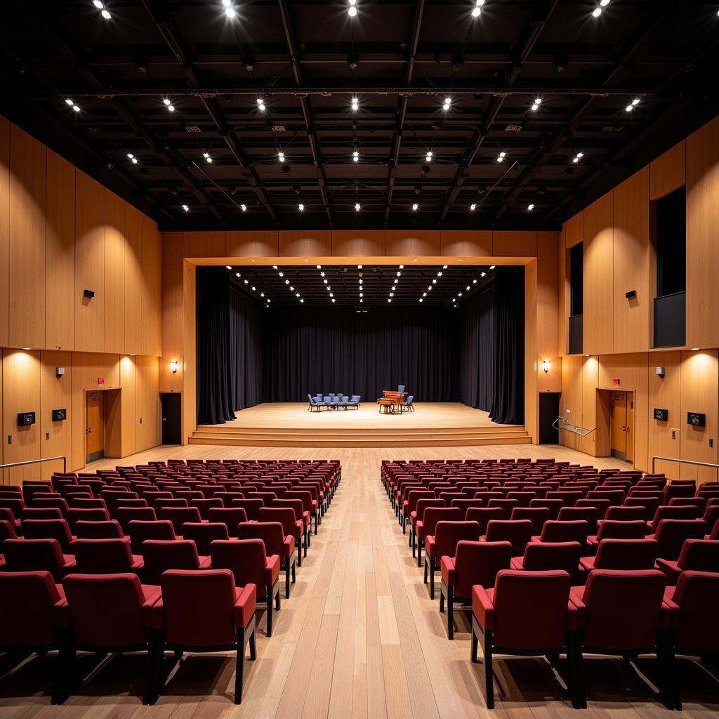 Innenansicht der Aula Freiherr vom Stein Leverkusen