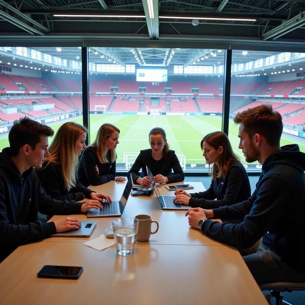 Ausbildungsstellen Leverkusen im Fußballstadion