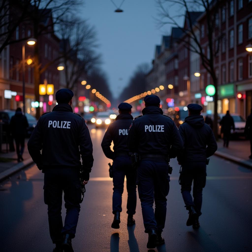 Kontrolle der Ausgangssperre in Leverkusen