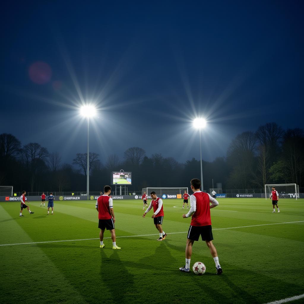 Training unter Ausgangssperre: Bayer 04 Leverkusen Spieler