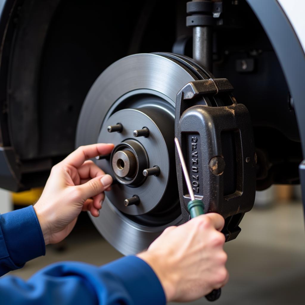 Bremsenprüfung bei der Auto Inspektion in Leverkusen