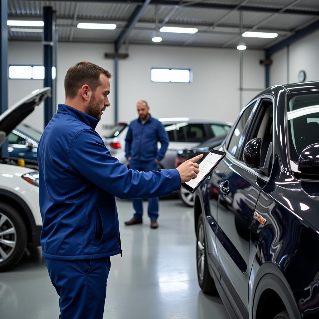 Moderne Werkstatt bei Auto Luchtenberg