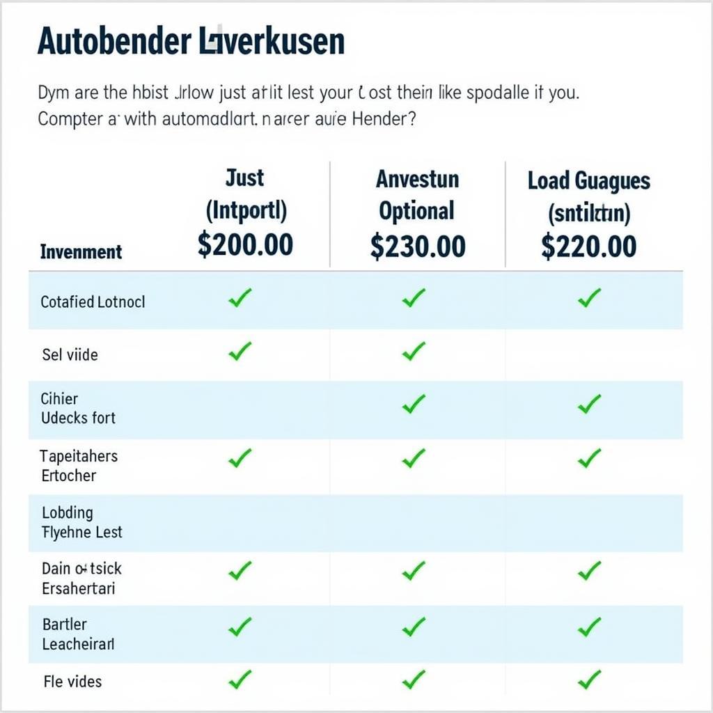 Informationen zu Kosten und Finanzierung von Autobender Leverkusen.