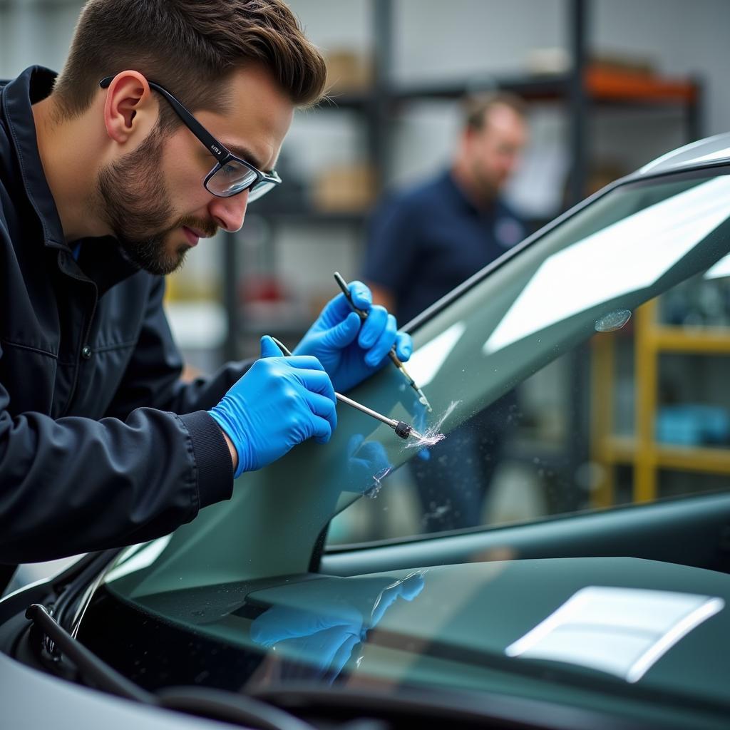 Professionelle Autoglas Reparatur in Leverkusen