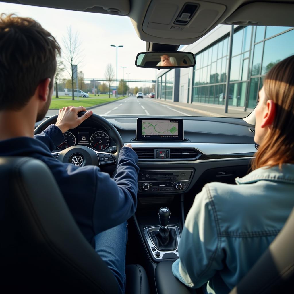 Probefahrt im Autohaus Leverkusen