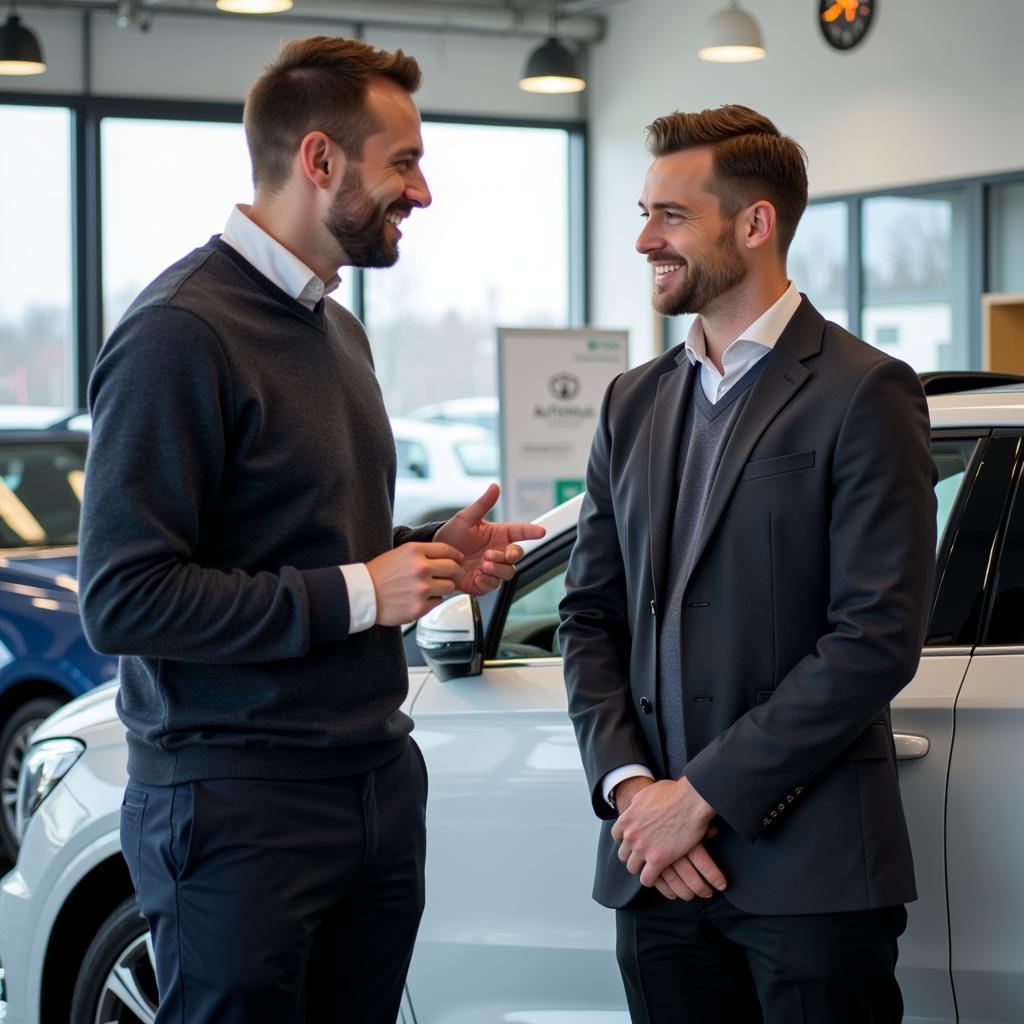 Kundenberatung im Autohaus Luchtenberg Leverkusen