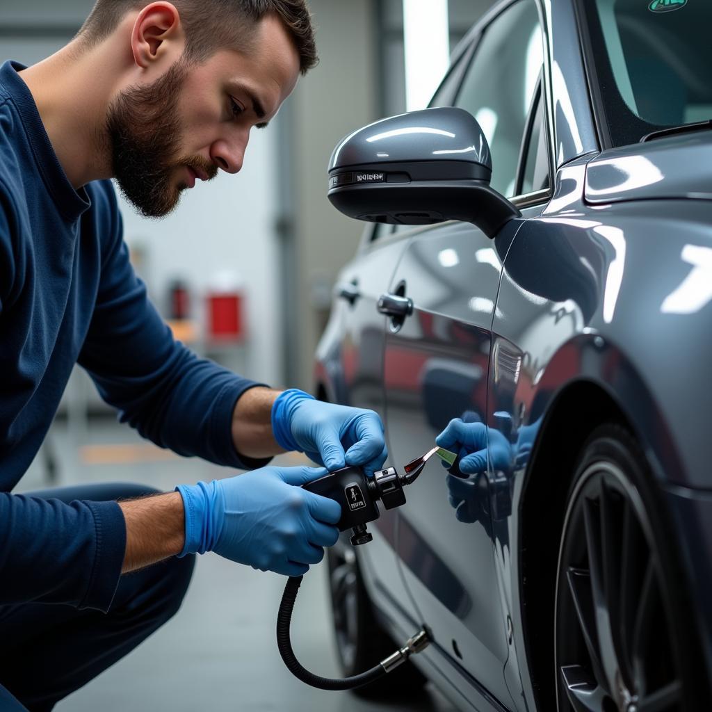 Professionelle Farbtonbestimmung bei Autolackiererei Müller Leverkusen