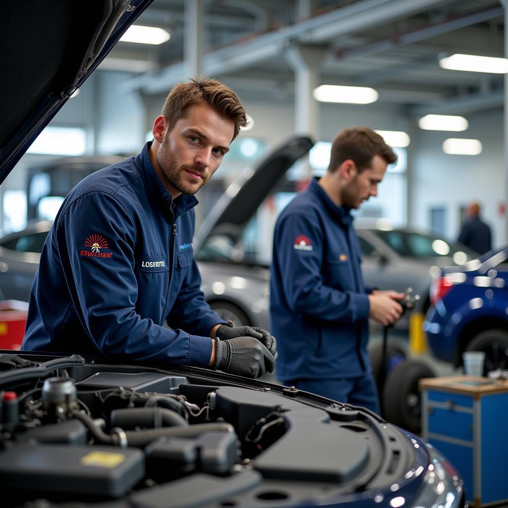 Autozenter Leverkusen Werkstatt-Team