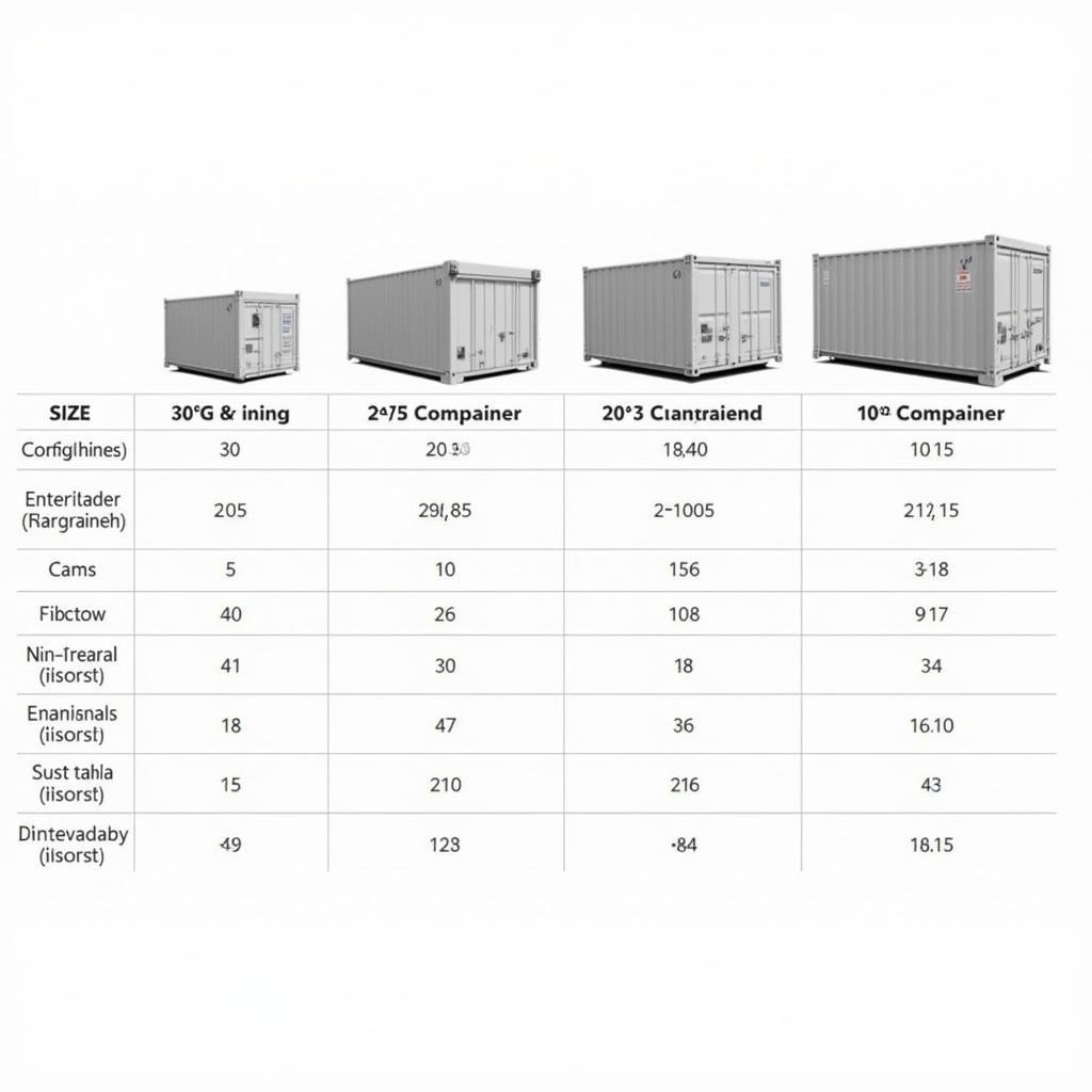 Vergleich der AVEA Containergrößen