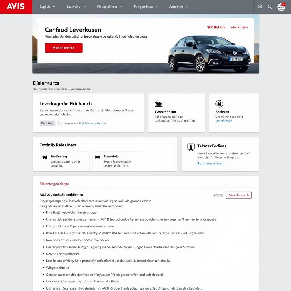 Avis Leverkusen Online Buchung