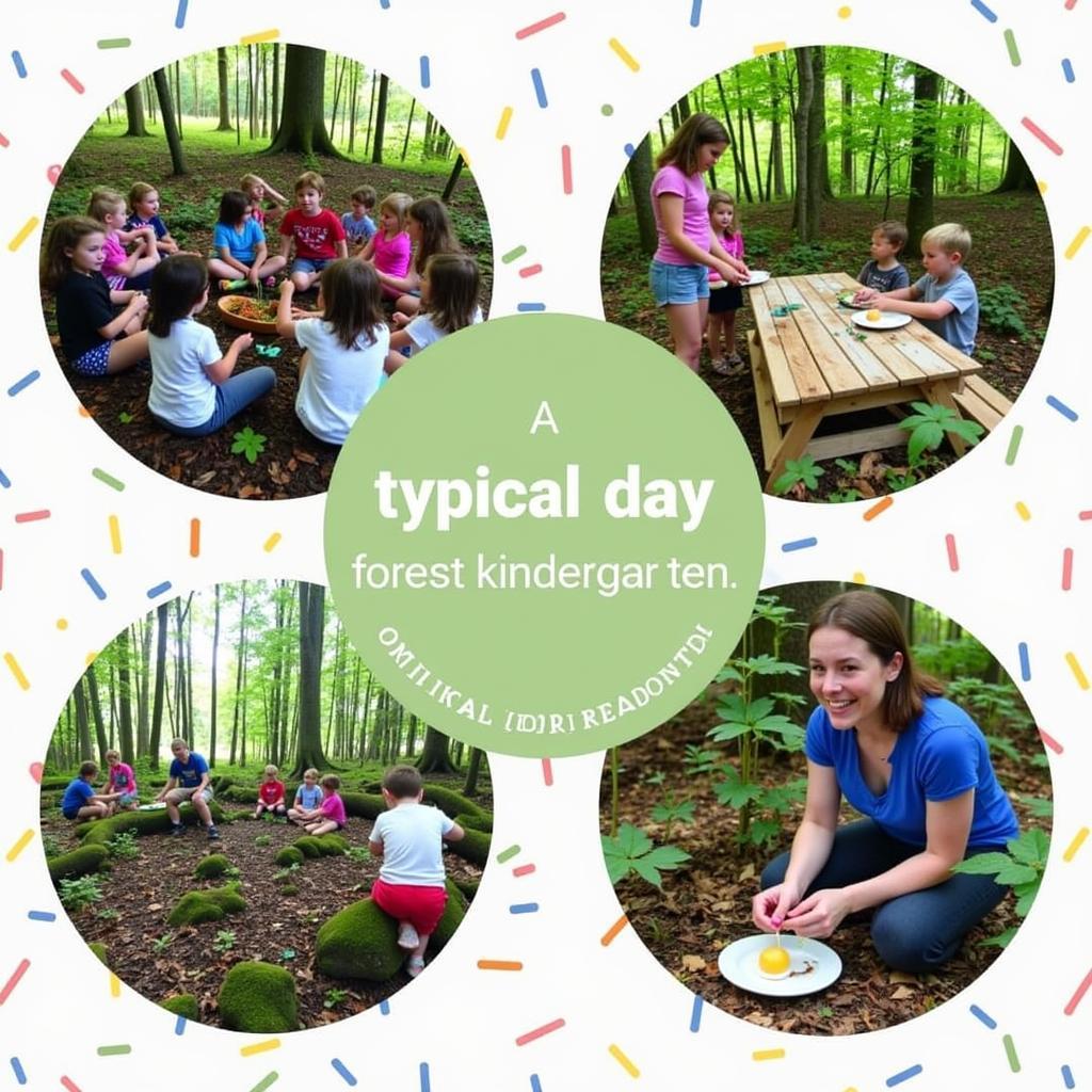 Tagesablauf im AWO Waldkindergarten im Wald