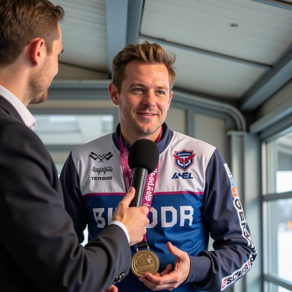 Axel Budde im Interview über seine Karriere und Erfolge im Eisschnelllauf.