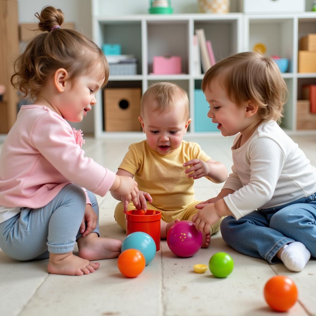 Babys beim Babyturnen in Leverkusen