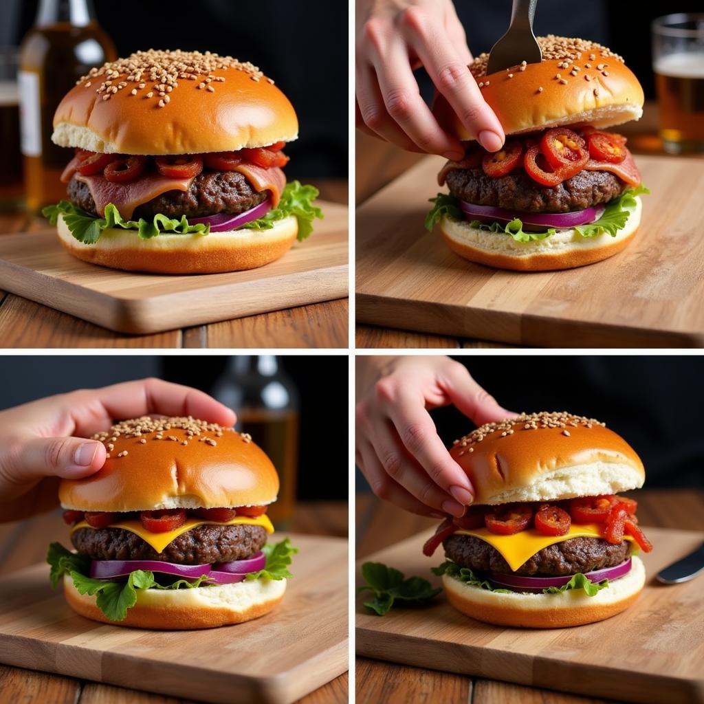 Bacon Bomb Burger Leverkusen Zubereitung