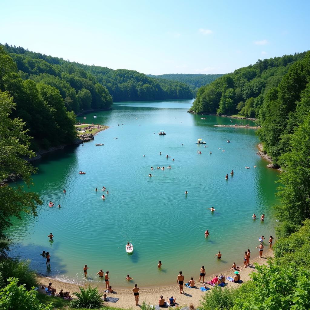 Badeseen in der Nähe von Leverkusen