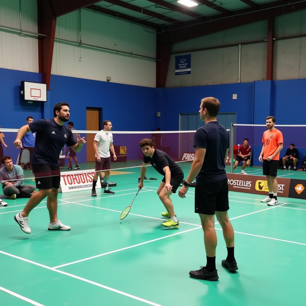 Trainingseinheit Badminton Leverkusen Heidelmann