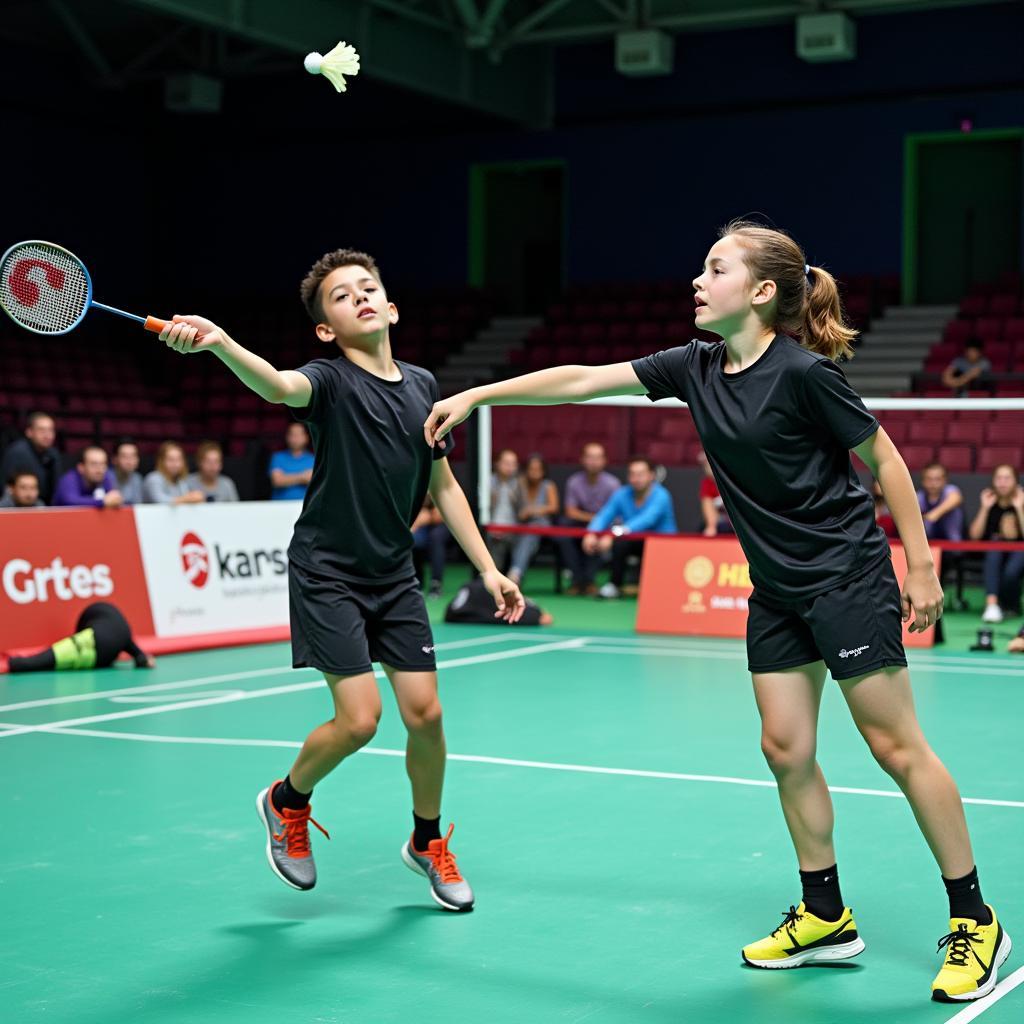 Badminton Wettkampf Leverkusen Jugend