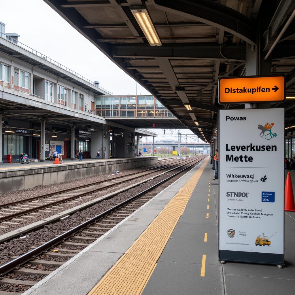 Baustelle Bahnhof Leverkusen Mitte