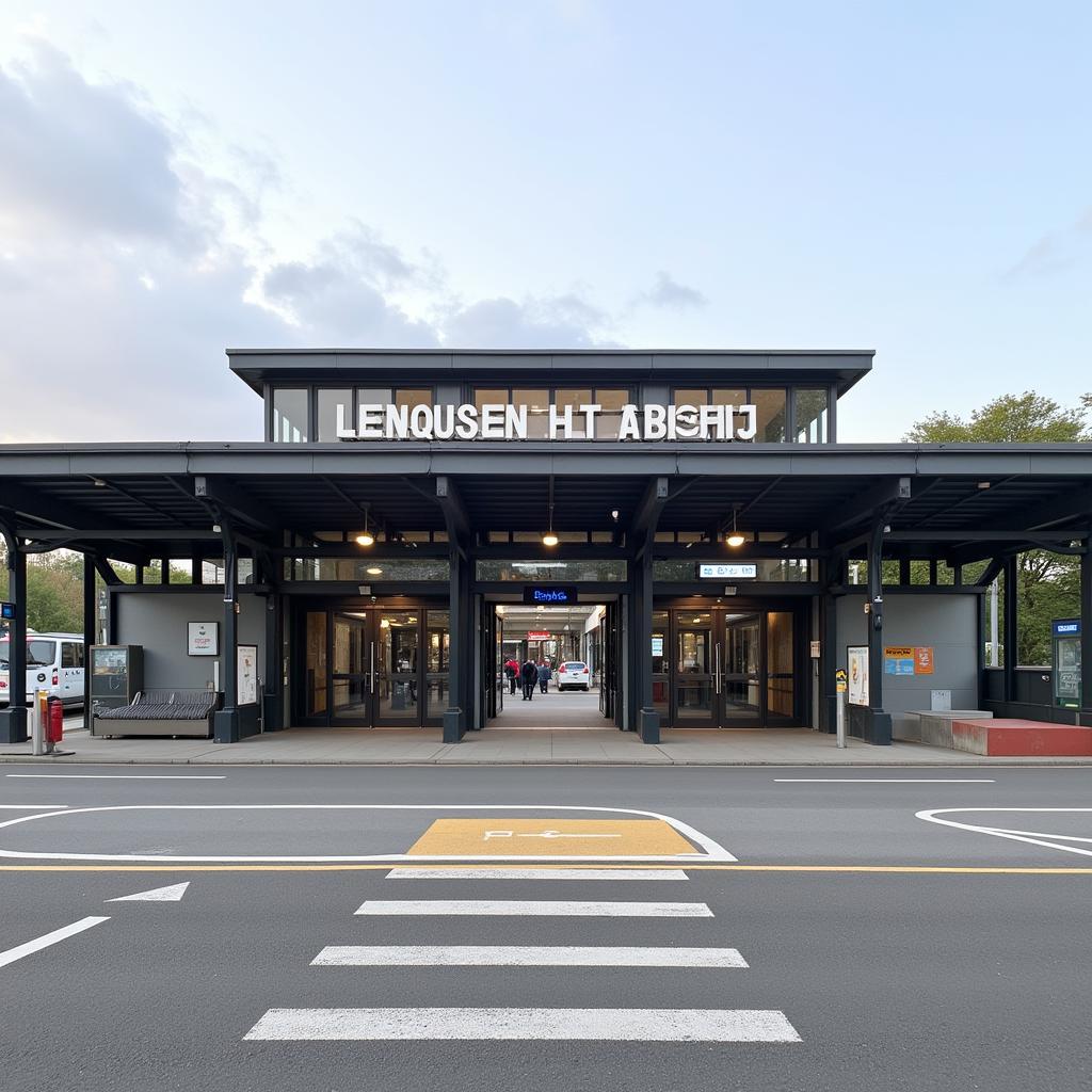 Außenansicht Bahnhof Leverkusen Rheindorf