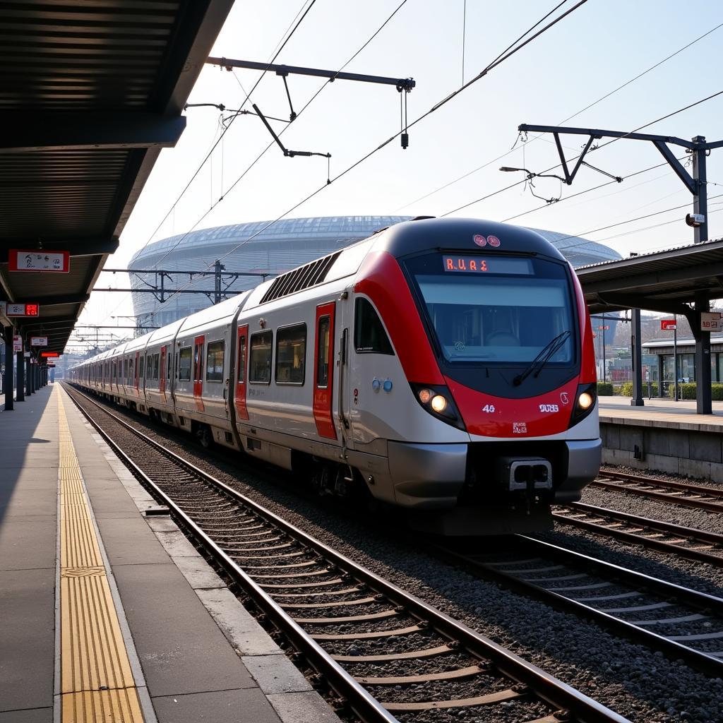 Schnelle Bahnverbindungen von Köln nach Leverkusen BayArena