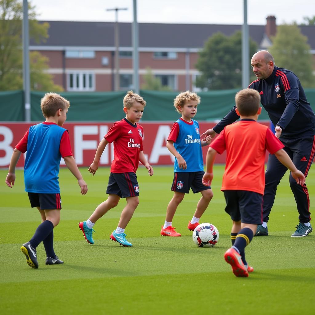 Bambini trainieren bei Bayer Leverkusen