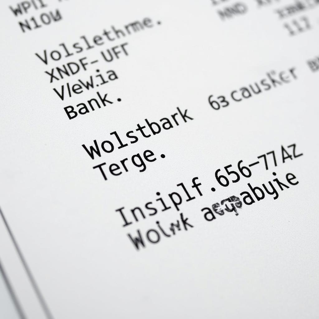 Kontoauszug der Volksbank Bergisch Gladbach Leverkusen