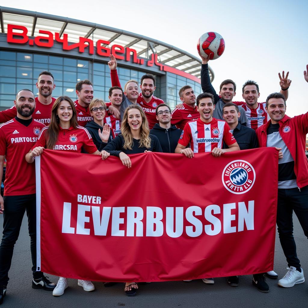 Banner Leverkusen: Ausdruck der Fan-Unterstützung