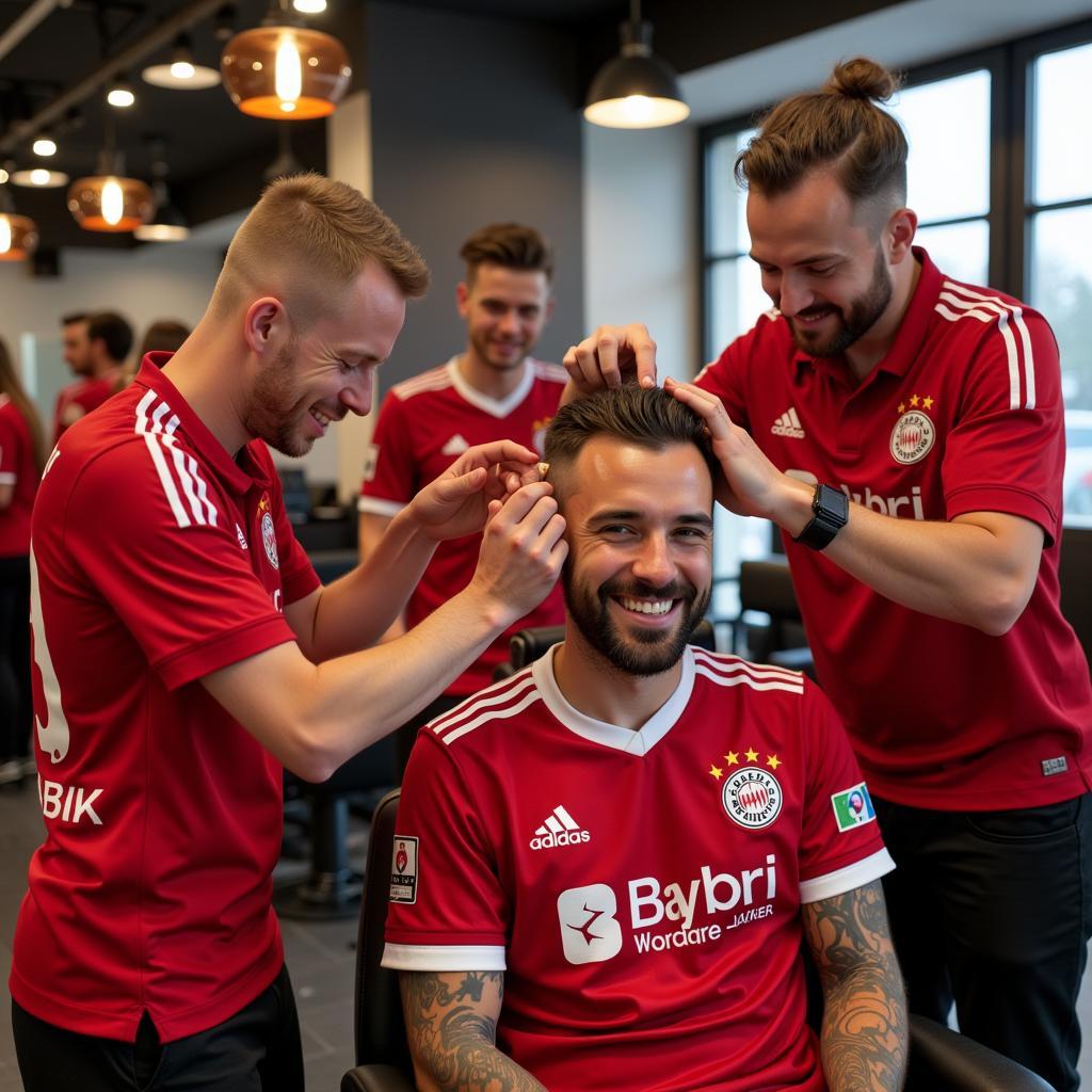 Baro Friseur Leverkusen Fans im Salon