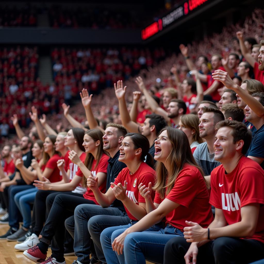 Engagierte Fans unterstützen die Basketballszene in Leverkusen