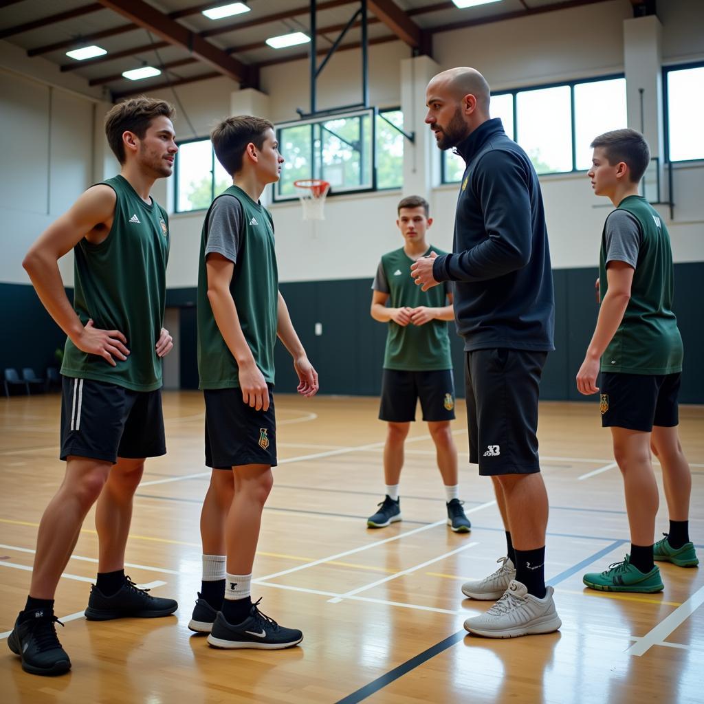 Basketballtraining im Verein in Leverkusen