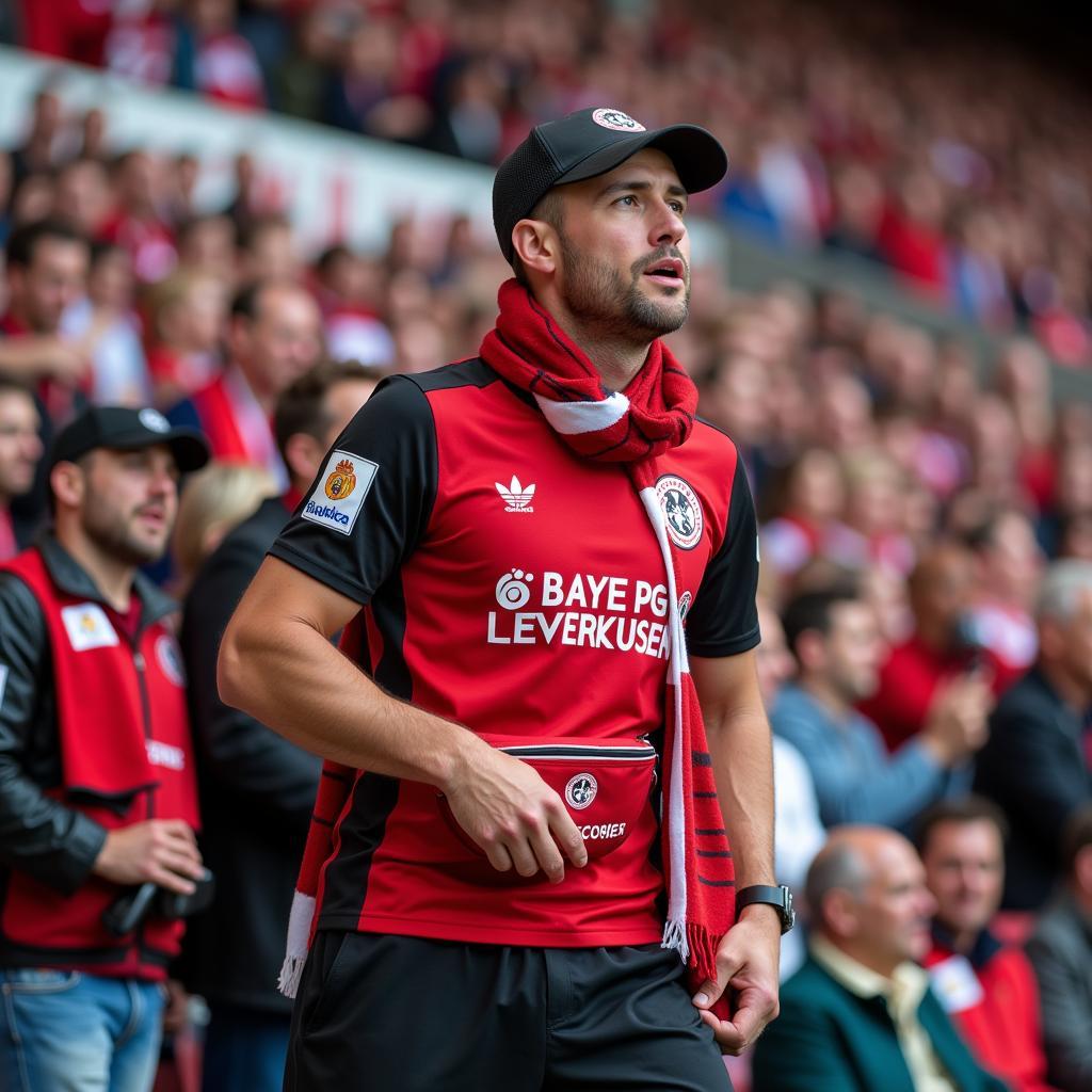 Bayer Leverkusen Bauchtasche im Stadion