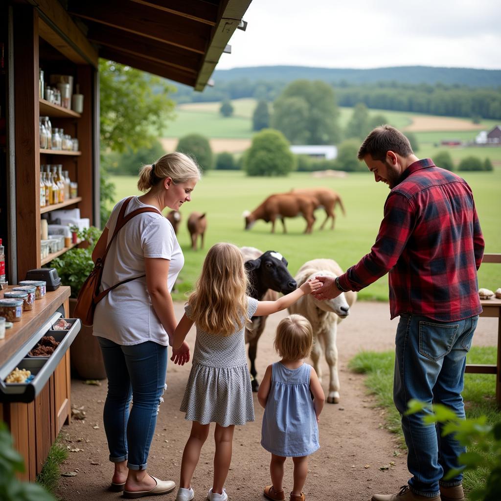 Bauernhof mit Tieren und Geschäft in Leverkusen