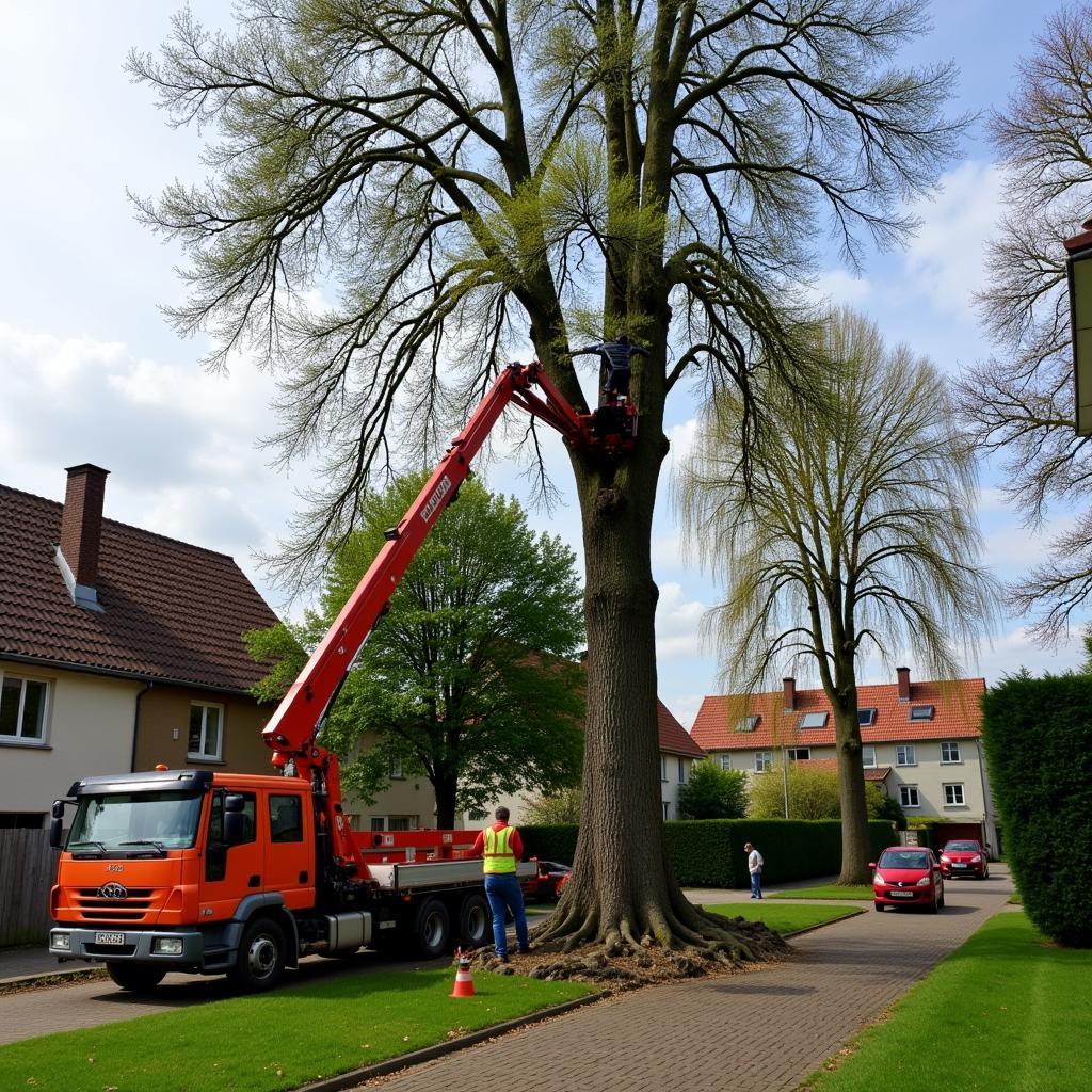 Sichere Baumfällung in Leverkusen durch Experten