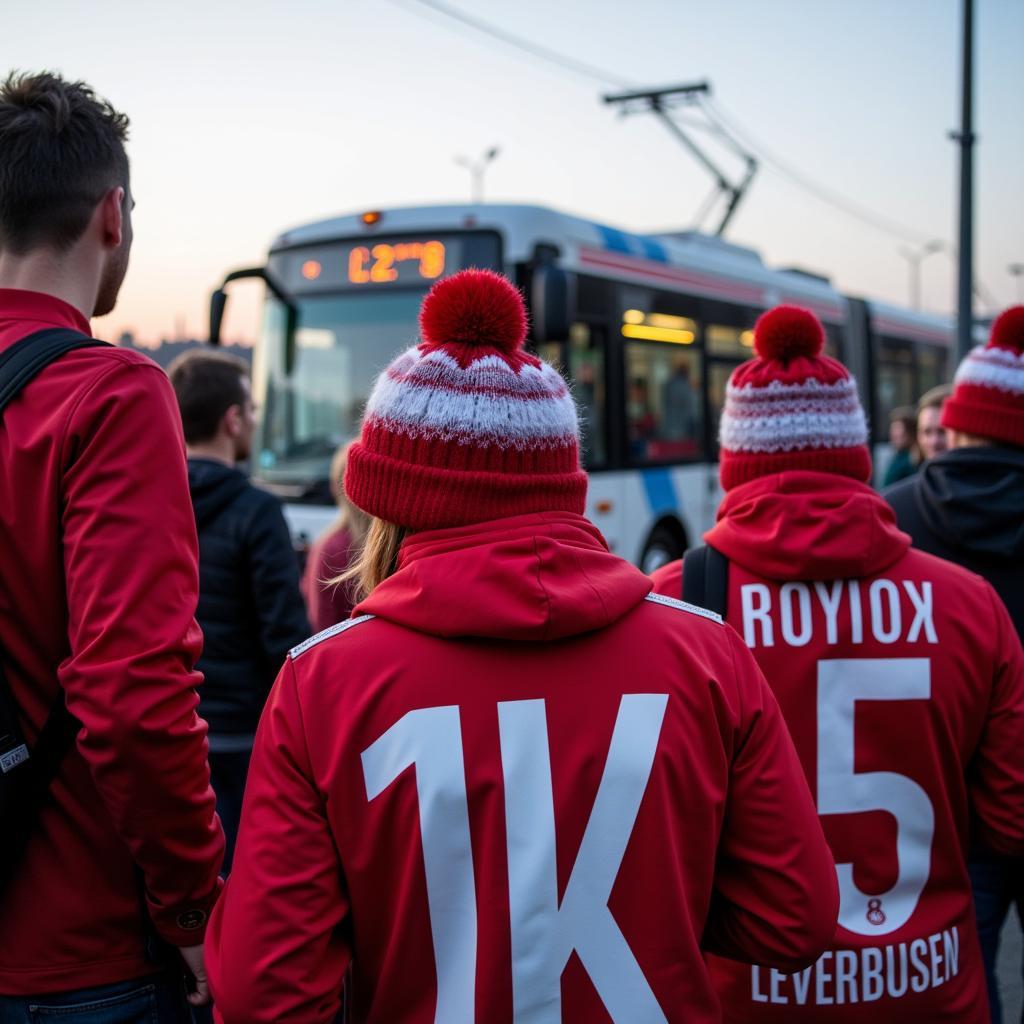 Anreise zum Stadion unter Berücksichtigung von Baustellen auf der A3 zwischen Hilden und Leverkusen