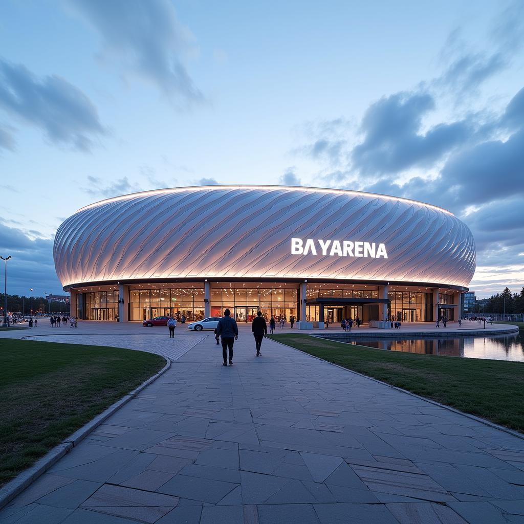 BayArena an der Adolf-Kaschny-Straße in Leverkusen