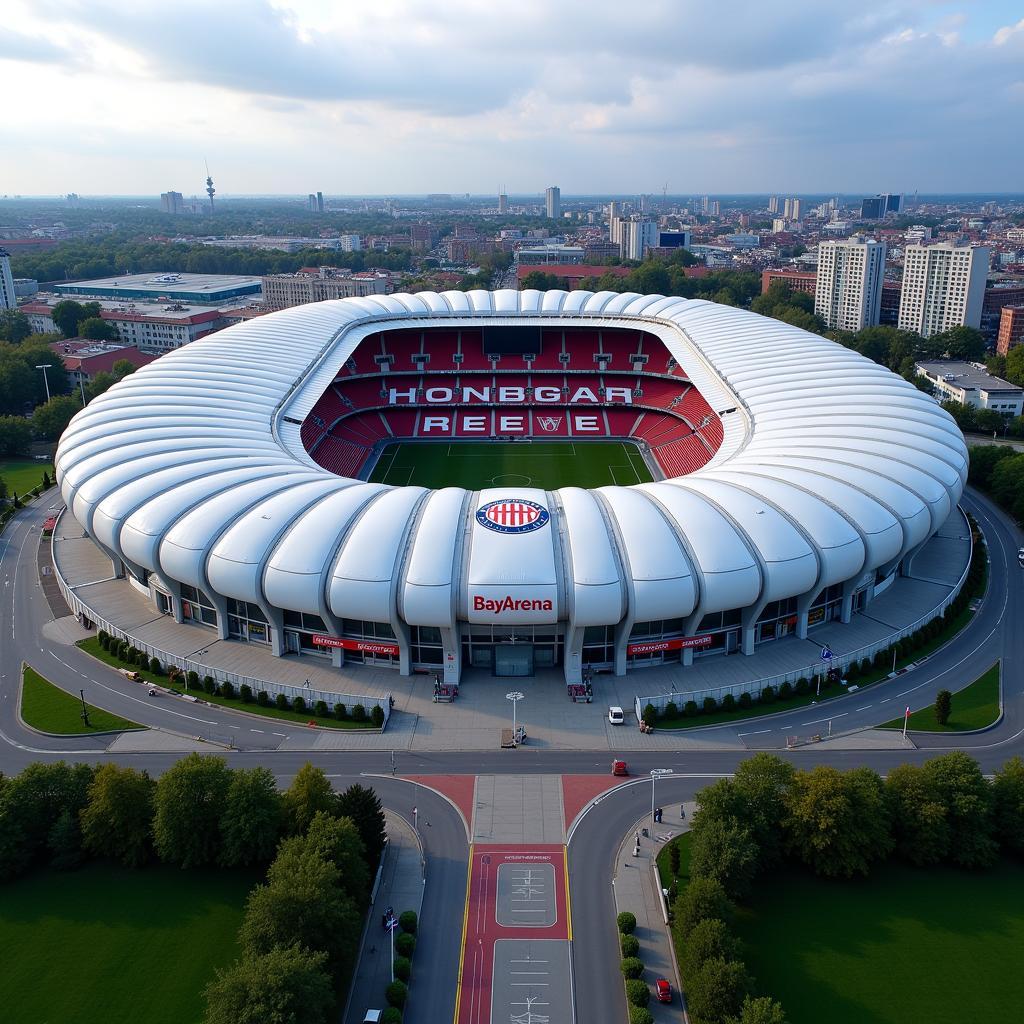 Die BayArena in Leverkusen: Ein modernes Fußballstadion