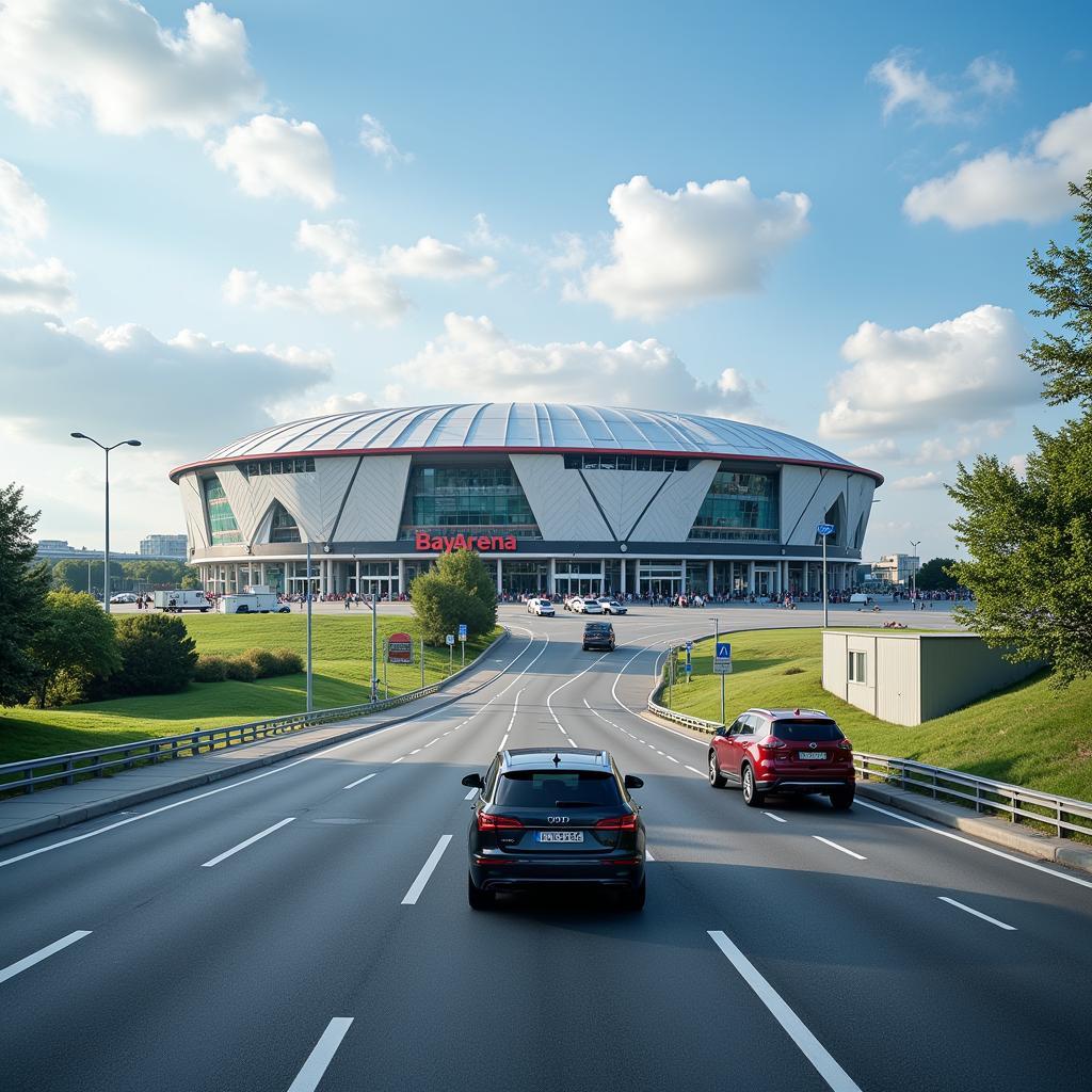 Anreise zur BayArena mit dem Auto